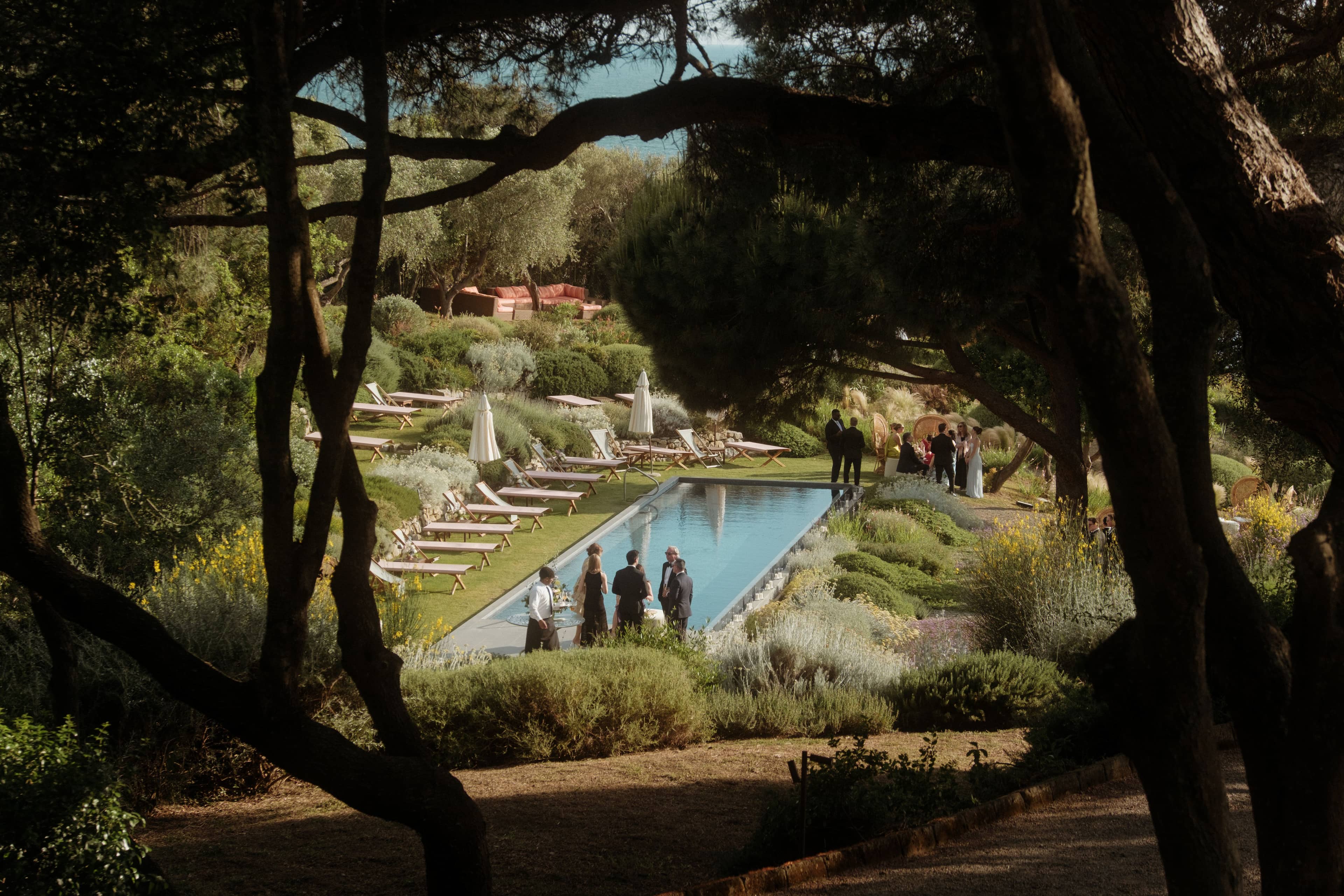 Romantic & Atmospheric by swimpool for a wedding venues